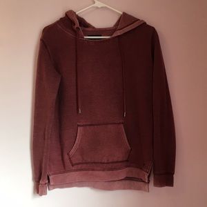 American Eagle oversized hoodie burgundy